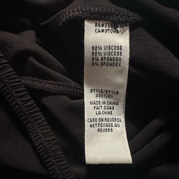 Max Studio Jumpsuit Womens Small Black Stretch Straight Leg Back Cutout Casual - Picture 12 of 14